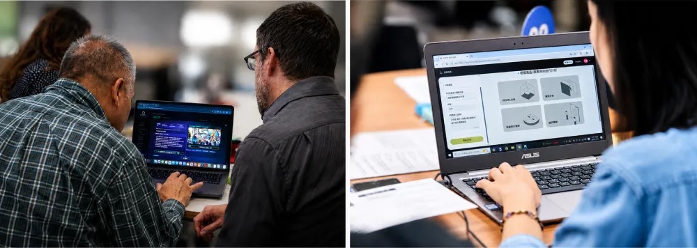 Designers engaging with TDRI’s AI tools during early-stage research and analysis.
