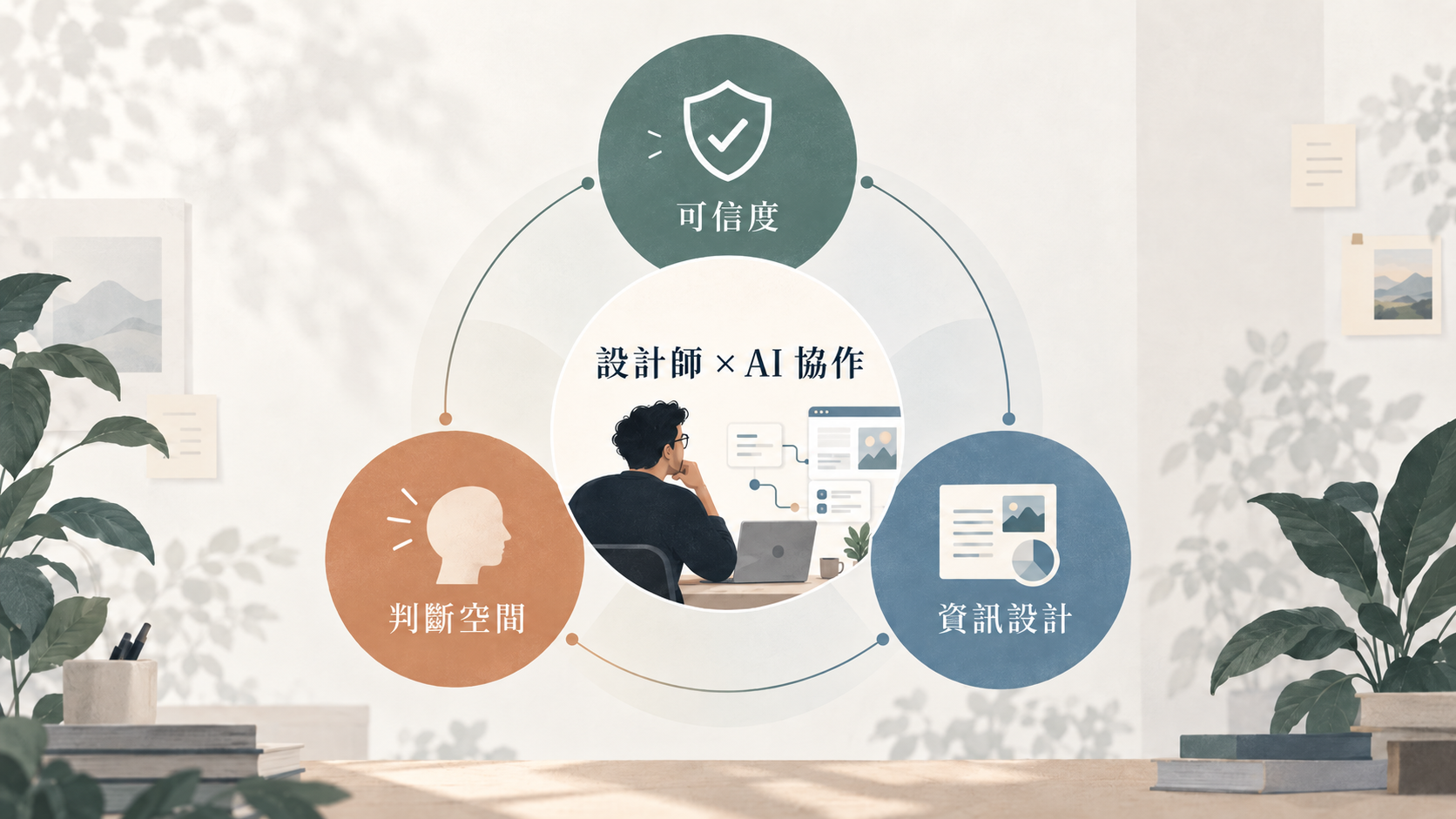 可信度、判斷空間與資訊設計,構成設計師與 AI 的協作基礎。