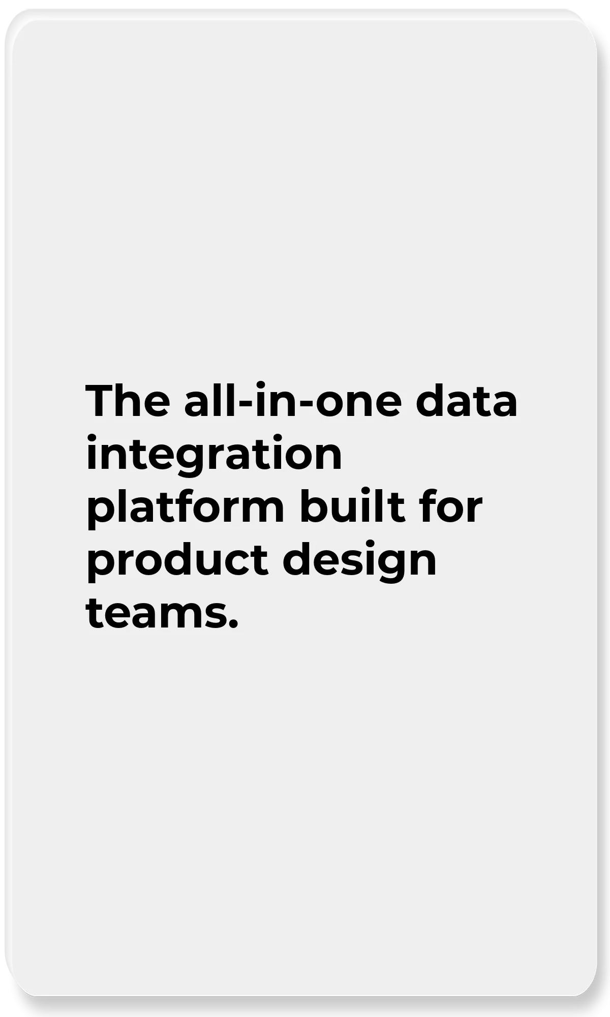Product Data Explorer_The all-in-one data integration platform built for product design teams.