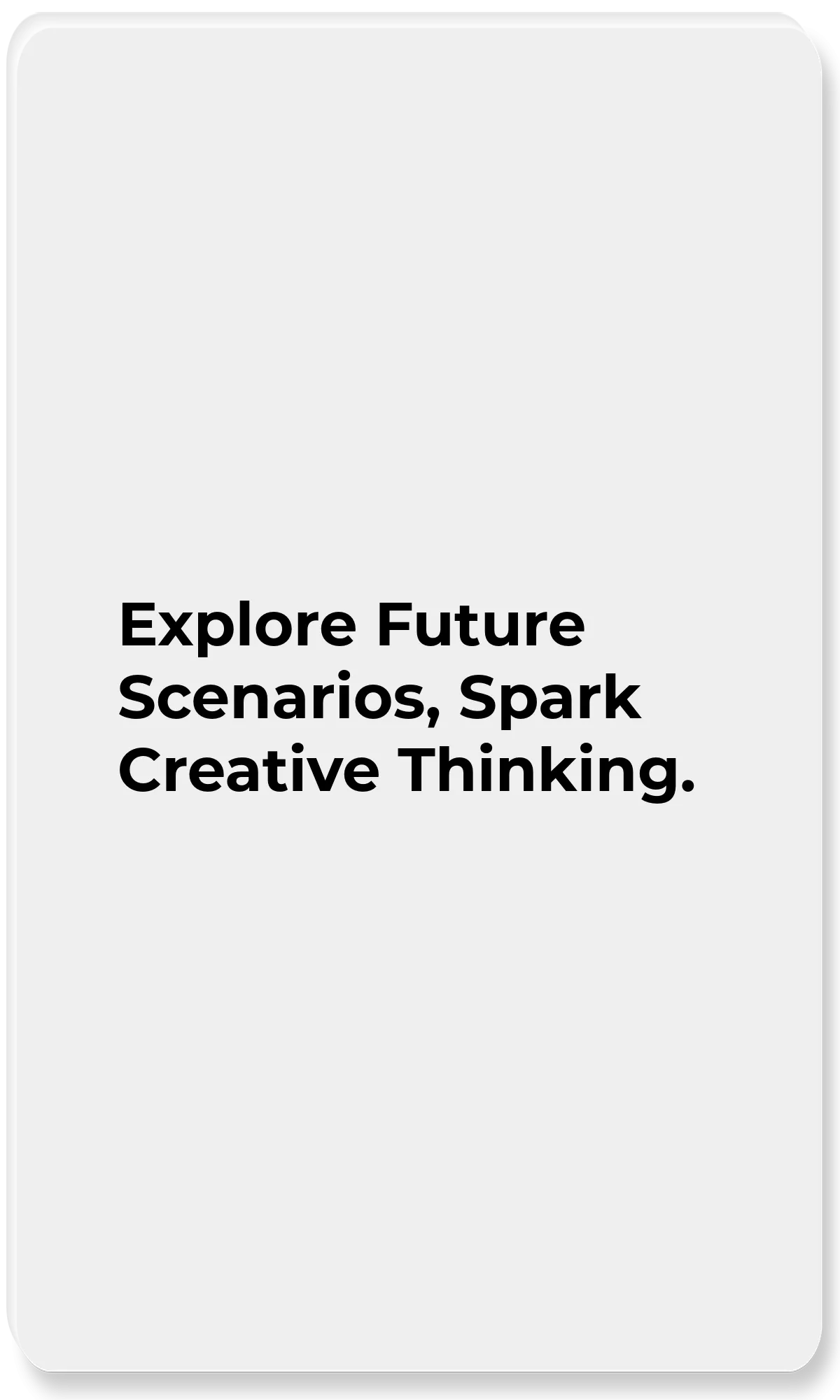 Vision Design Generator_Explore Future Scenarios, Spark Creative Thinking.